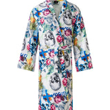 Floral Skull Kimono Robe