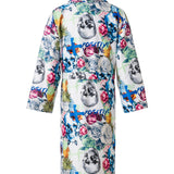 Floral Skull Kimono Robe