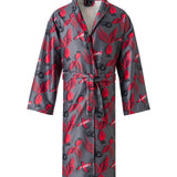 Gray Phoenix Kimono Robe