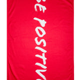 Be Positive Red Towel