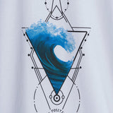 White Wave Regular Fit T-Shirt