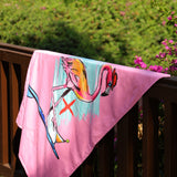 Flamingo Breeze Towel