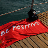 Be Positive Red Towel