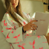 Pink Phoenix Kimono Robe