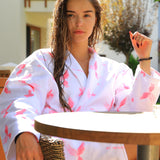 Pink Phoenix Kimono Robe