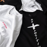 Line Oversize Black T-Shirt