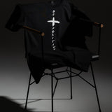 Line Oversize Black T-Shirt