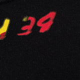 Splash Oversize Black T-Shirt